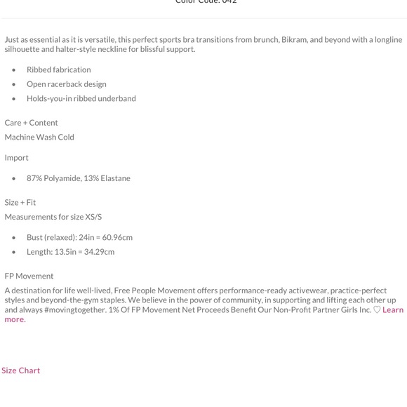 New FREE PEOPLE XS/S Every Single Time Bra in Blue NEW FP MOVEMENT - Picture 6 of 8